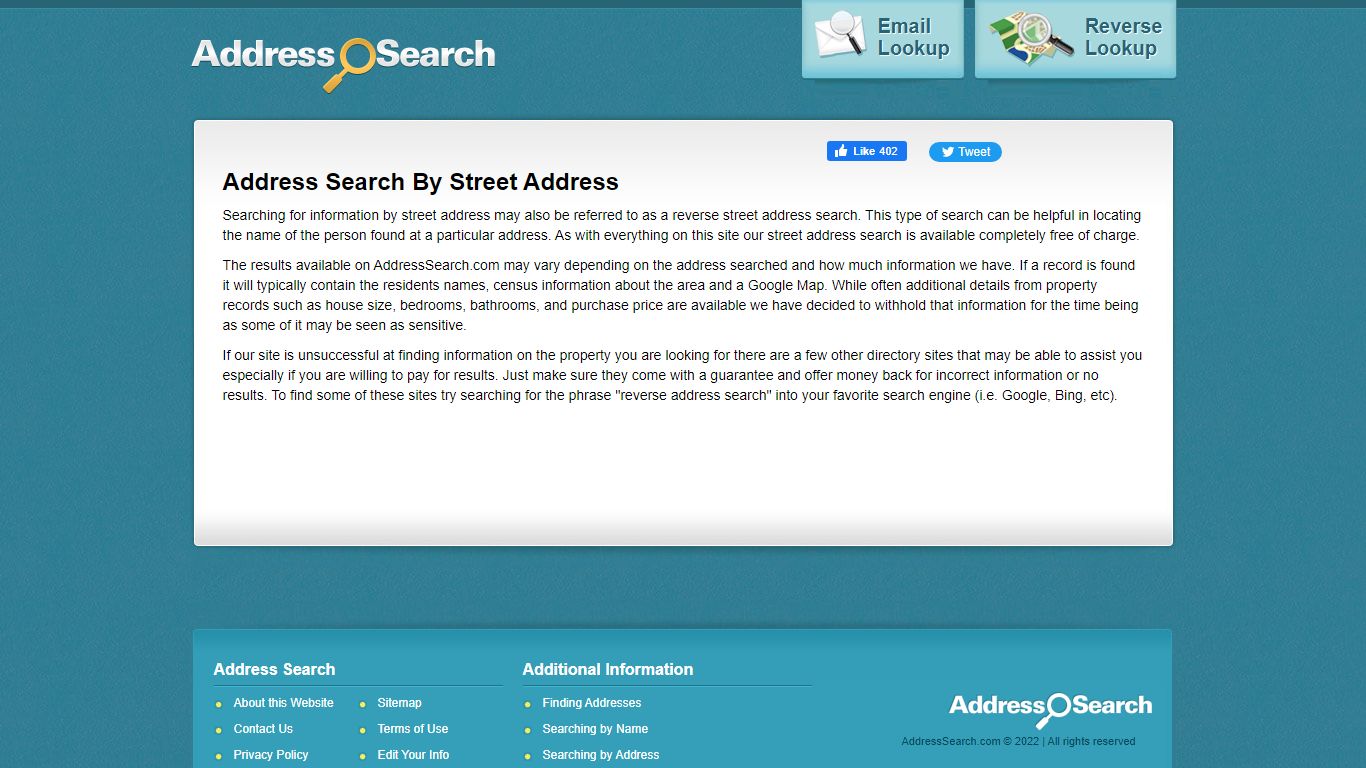 Address Search by Street